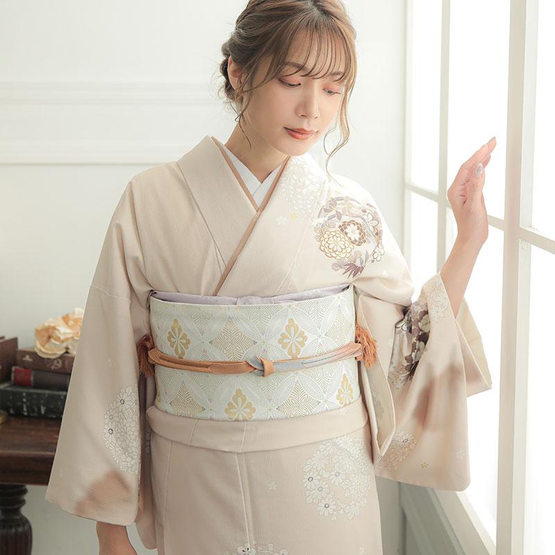 シックで上品。華やかな正絹袷訪問着単品、結婚式、卒業式、慶事など