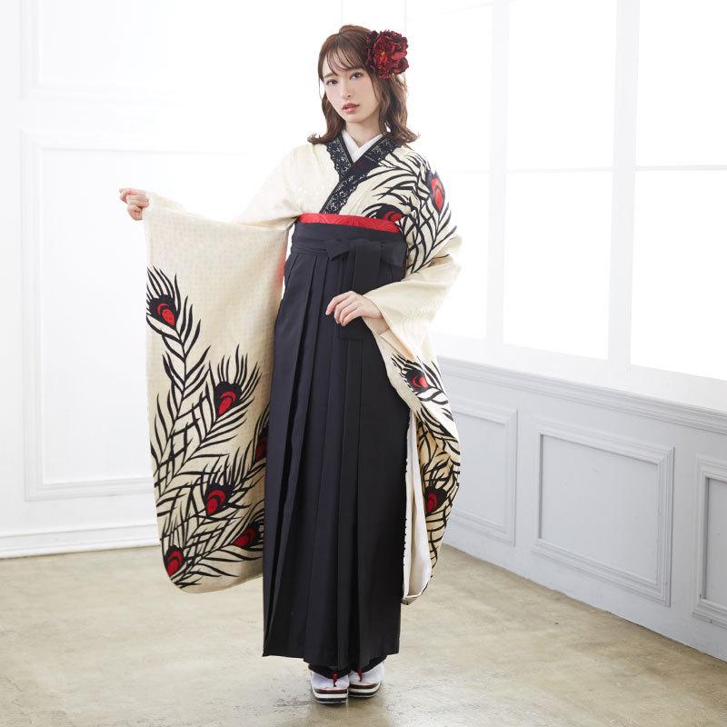 定価34400円セール開催中！卒業式 袴セット モダンアンテナ クリーム色