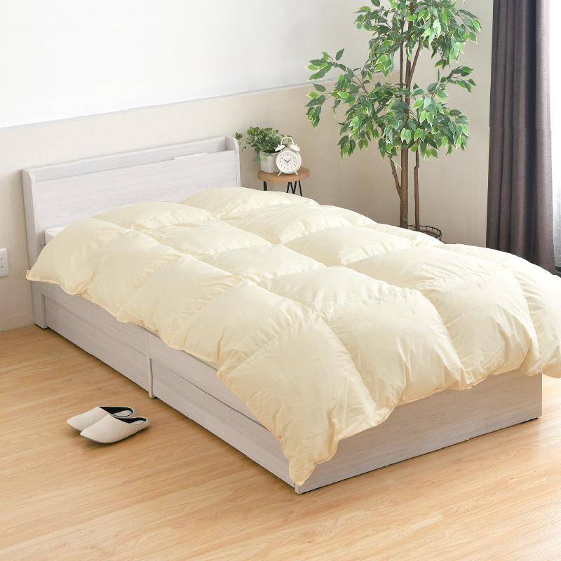 羽毛布団 クイーン 日本製 フランス産 マザーホワイトダック ダウン93