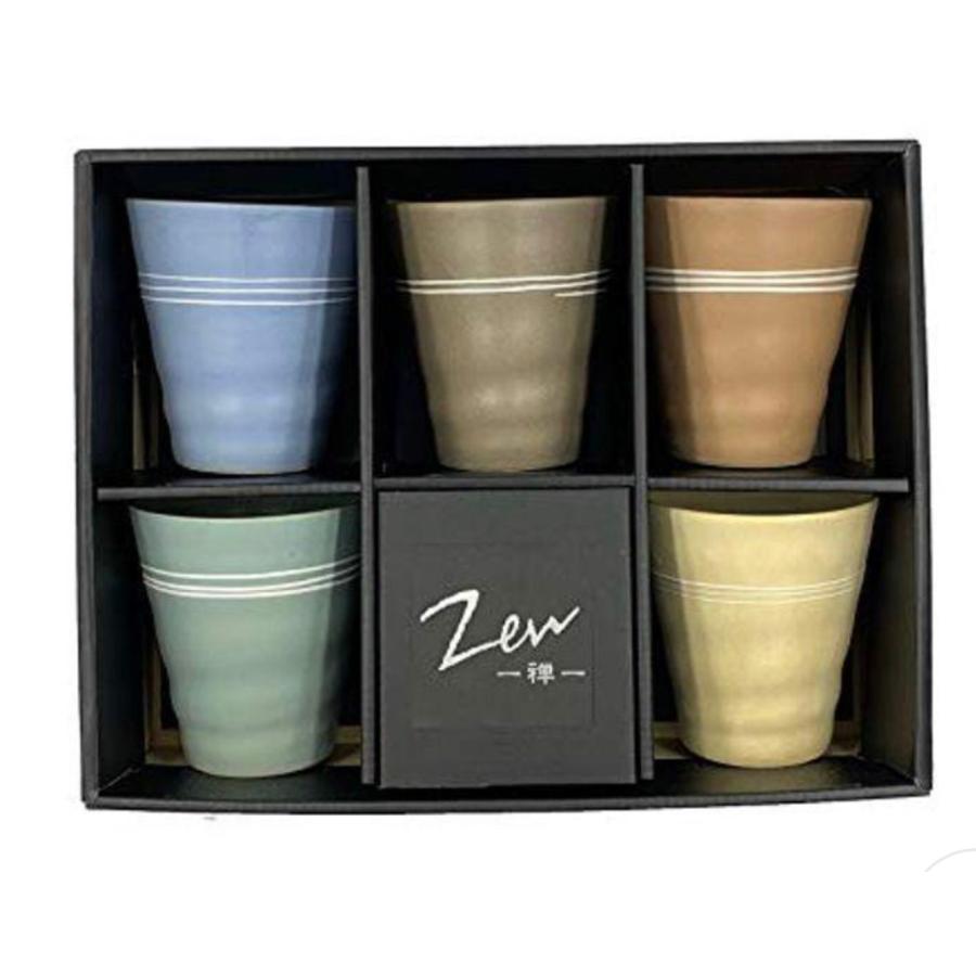 カップ フリーカップ 湯のみ 湯呑み タンブラー 5個セット ZEN 禅