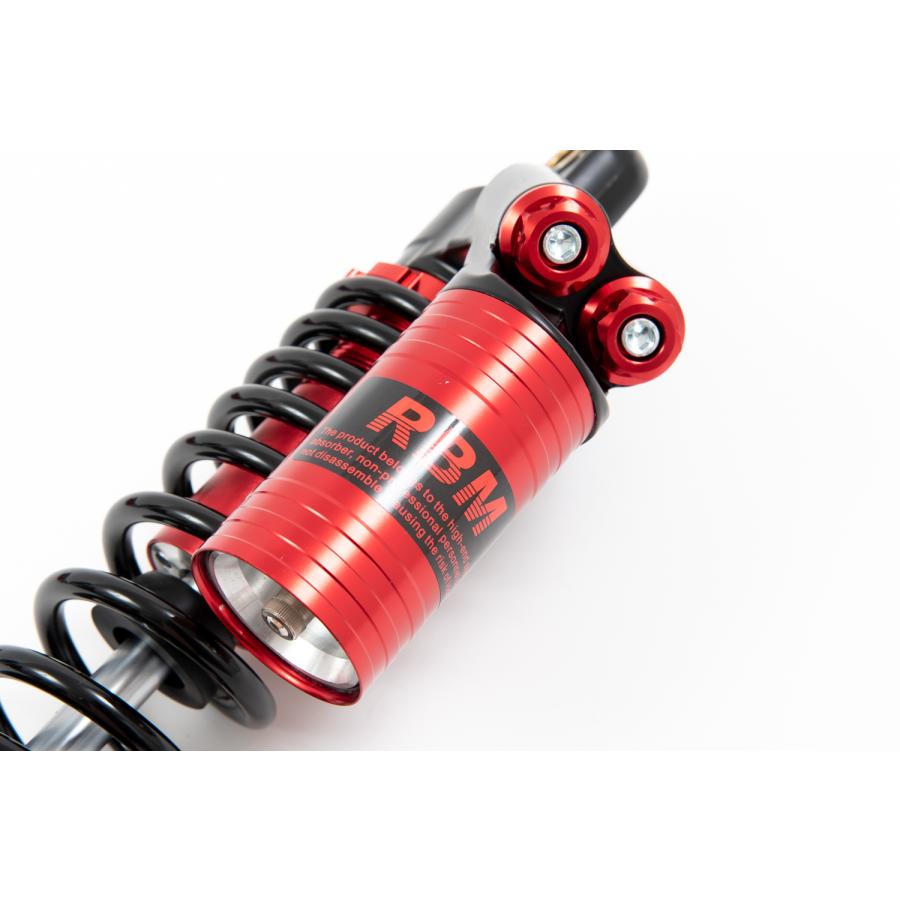 汎用品 250mm タンク付き リアサスペンション 黒赤 ショート リア