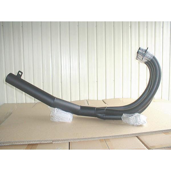 ゼファー750用集合管 （ブラック）【 ゼス管ショートマフラー 3D