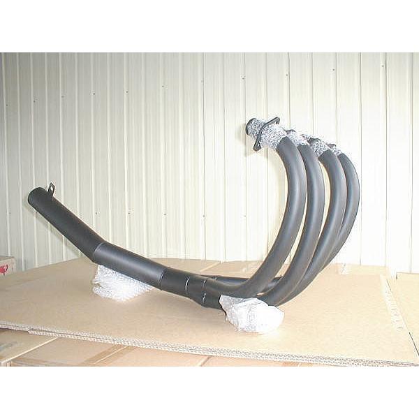 ゼファー750用集合管 （ブラック）【 ゼス管ショートマフラー 3D