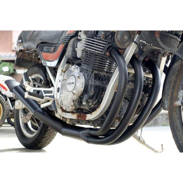 GSX750E4用集合管 【 ゼス管ショートマフラー 手曲 】 : ミズノ