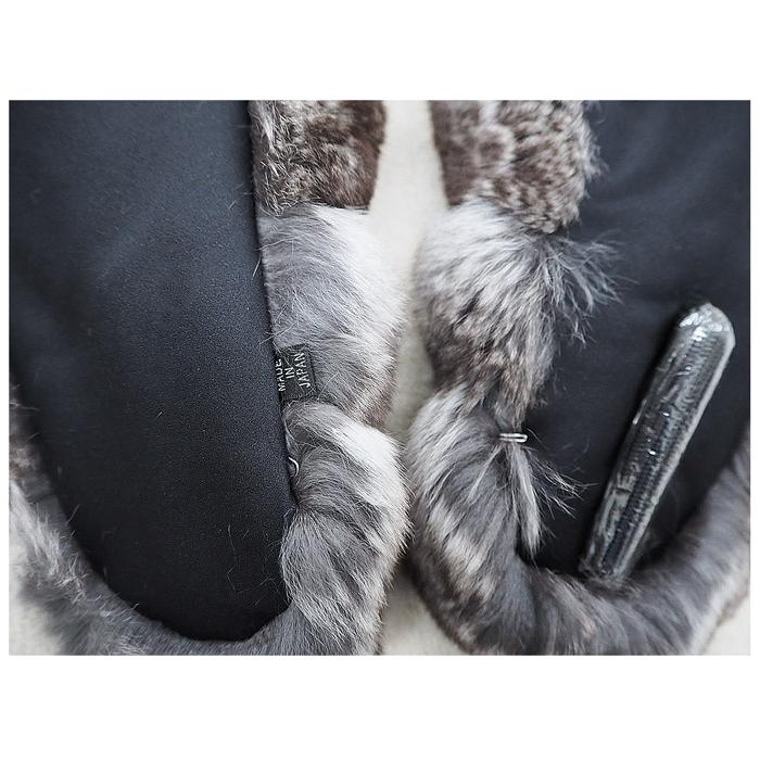 チンチラ 大き目 サイズ 日本製 マフラー ストール 最高級毛皮 リアル