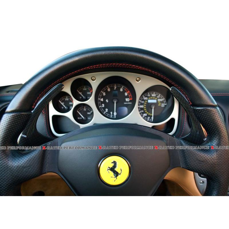 フェラーリ 360 1999-2004 カーボン パドルシフト ロングタイプ : X