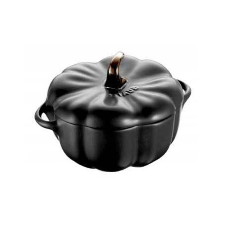 Staub（ストウブ） セラミック パンプキンココット ブラック 12cm