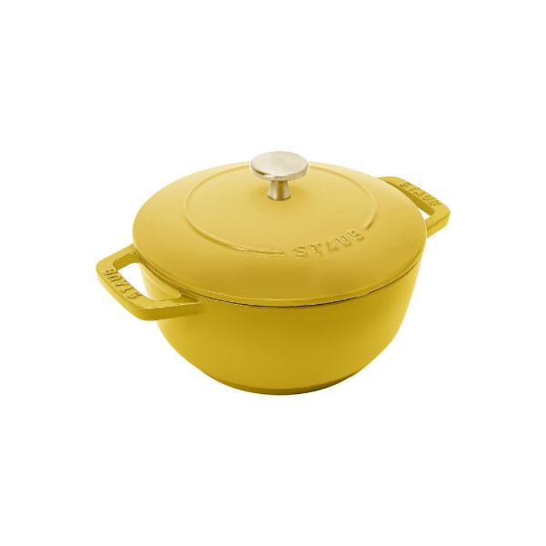 Wa-NABE ストウブ 鍋 18cm シトロン M STAUB 丸 ホーロー鍋 調理器具