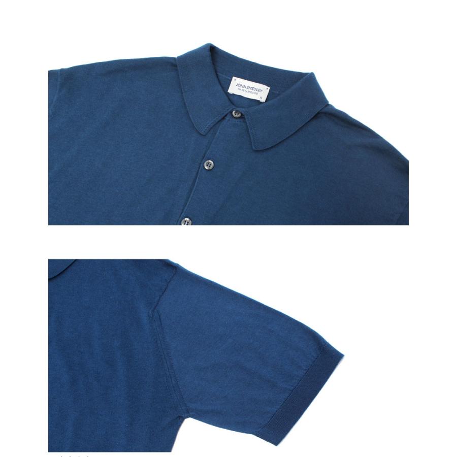 JOHN SMEDLEY（ジョンスメドレー） 半袖ポロシャツ メンズ ブルー 青