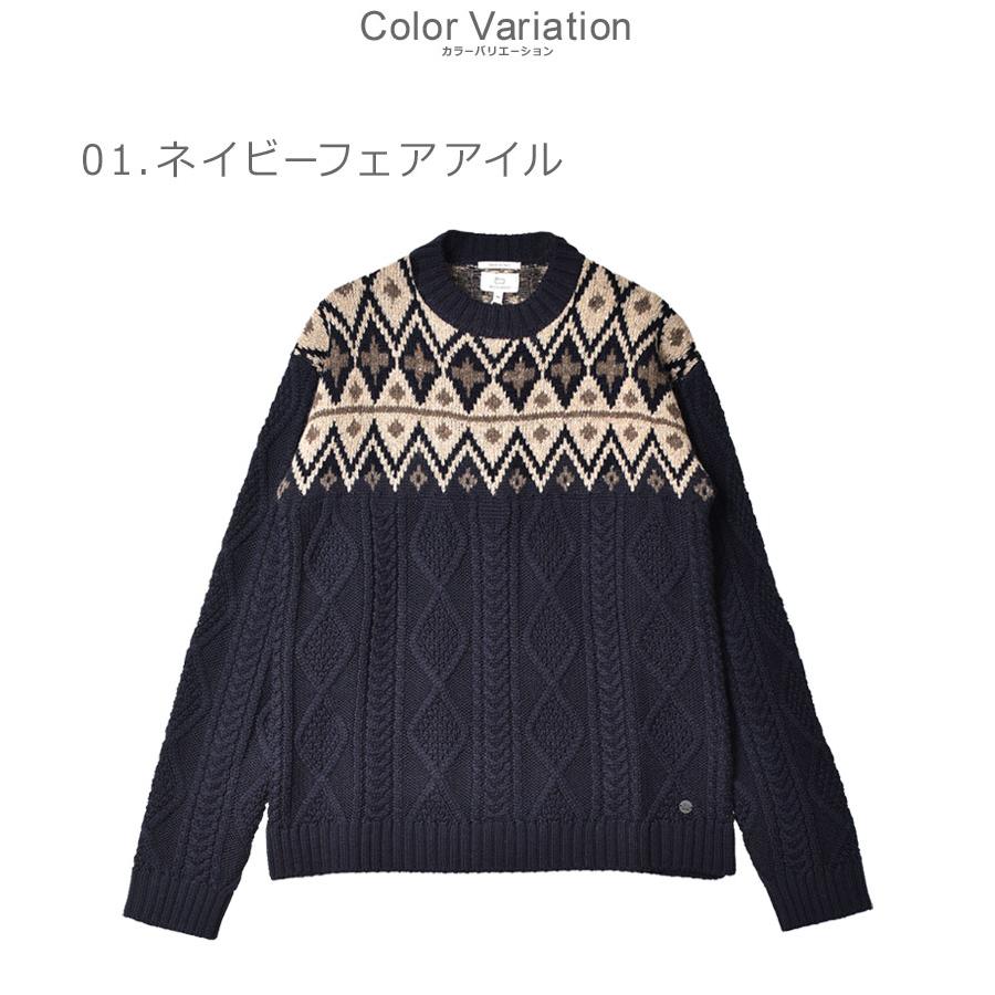 WOOLRICH（ウールリッチ） セーター メンズ フェアアイル ウール プル