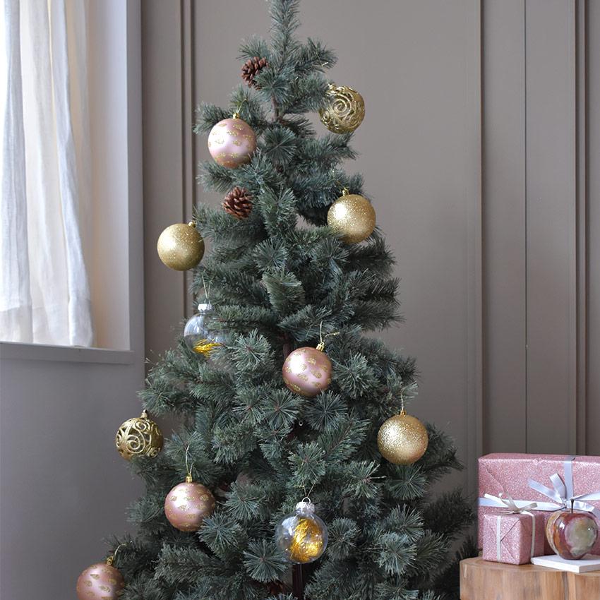 ツリー オーナメント ボール 8cm 12個セット XO2023-06 ゴールド 金