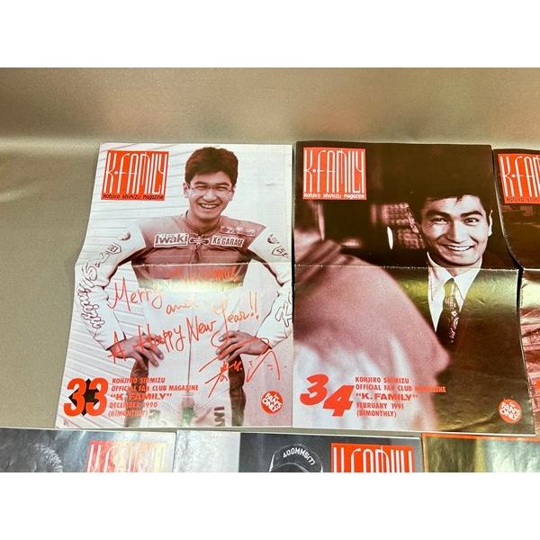 XA593○【 清水宏次朗 ファンクラブ会報 『 K.FAMILY 』33号〜36号、38