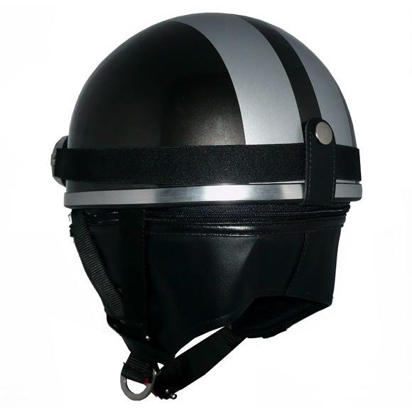 ザワキタ ZK-200 装飾ゴーグル付きビンテージ（ガンメタ/シルバー