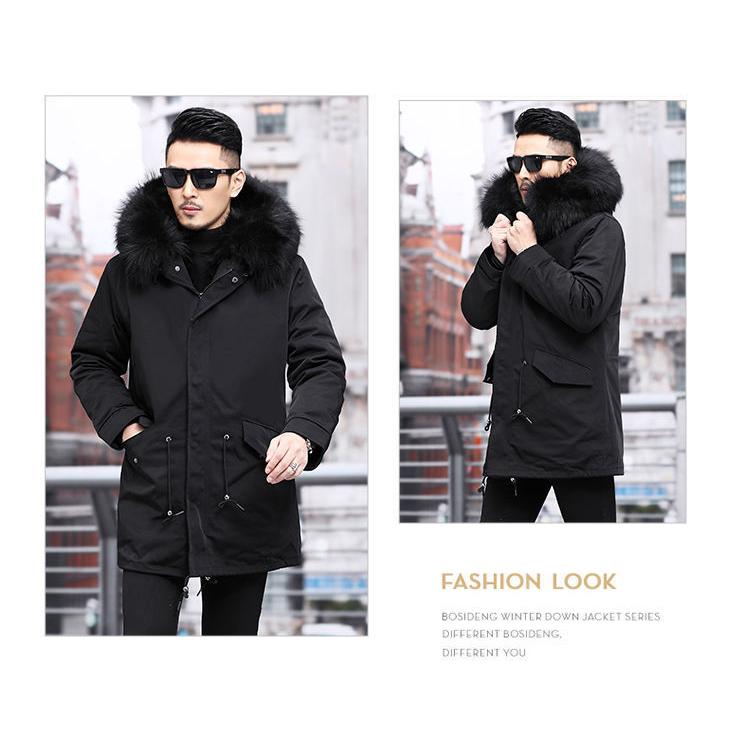 モッズコート 裏起毛 メンズ 裏ボア 毛皮コート ファーコート