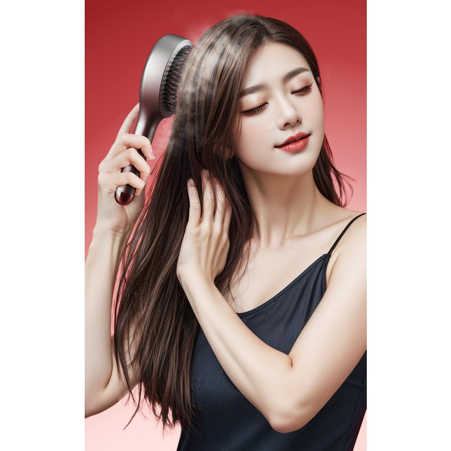 敬老の日】頭皮マッサージ器 電動マッサージ育毛ブラシ 高周波振動