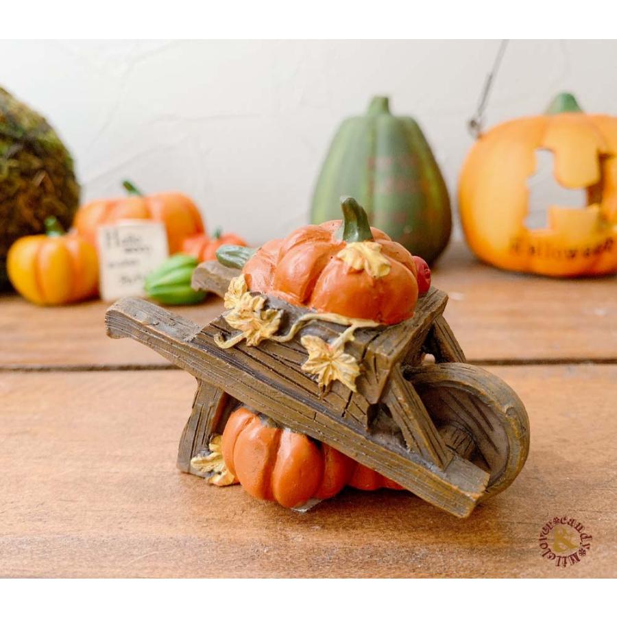 ハロウィン ミニチュアオブジェ トリックリール パンプキンブッシュ