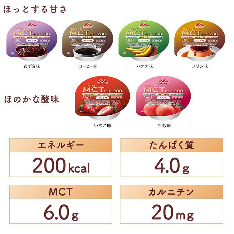 森永乳業 介護食 ゼリー 高カロリー エンジョイMCTゼリー200 6種 各1個