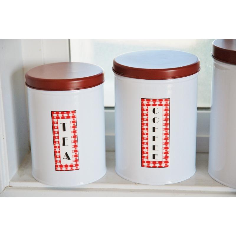 キャニスター アンティーク 送料無料 キッチン 4缶 セット ブリキ 缶