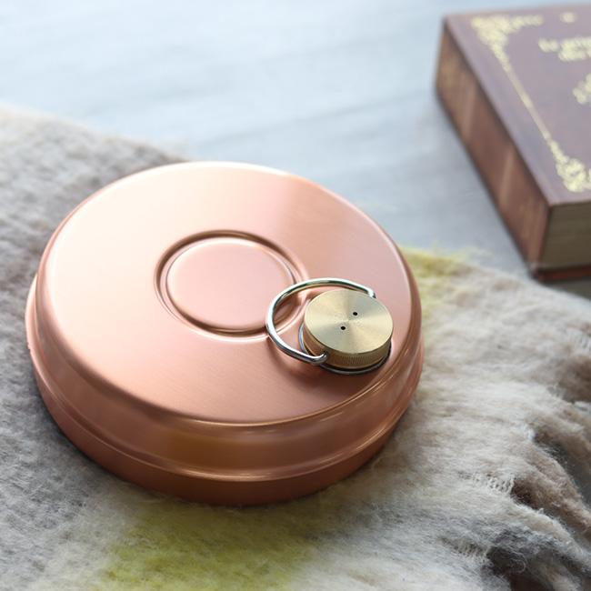 新光堂 純銅ミニ湯たんぽ 袋付 850ml S-9397(湯たんぽ 銅 小さい