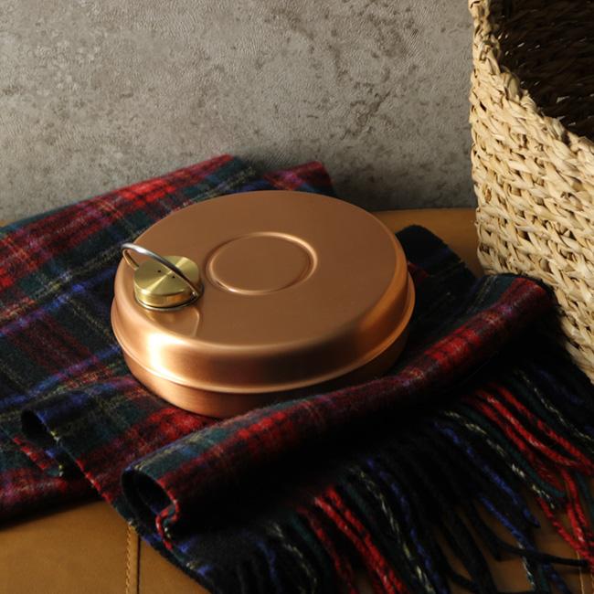 新光堂 純銅ミニ湯たんぽ 袋付 850ml S-9397(湯たんぽ 銅 小さい