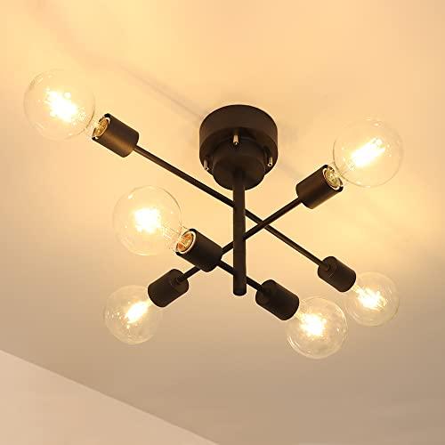 Hzfluo シーリングライト 6灯 シャンデリア E26 ペンダントライト 天井