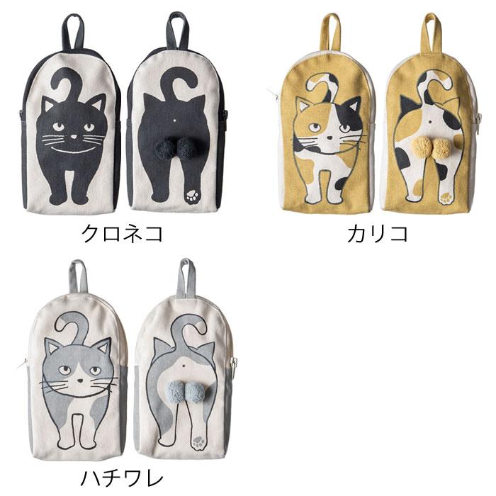 ポーチ 小物入れ 猫 にゃんたまポーチ マルチポーチ 持ち手付き ネコ