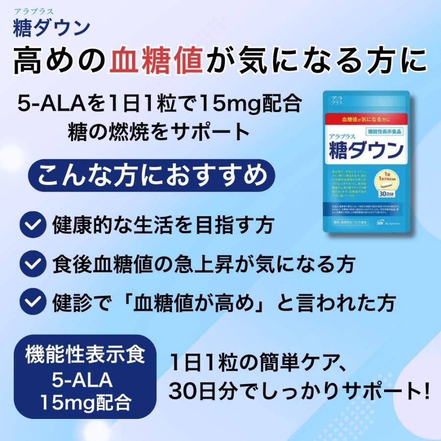 5のつく日□限定クーポン発行』アラプラス 糖ダウン 30カプセル 30日分