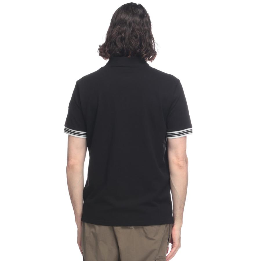 MONCLER（モンクレール） 半袖 ポロシャツ メンズ 胸ロゴ刺繍 ライン