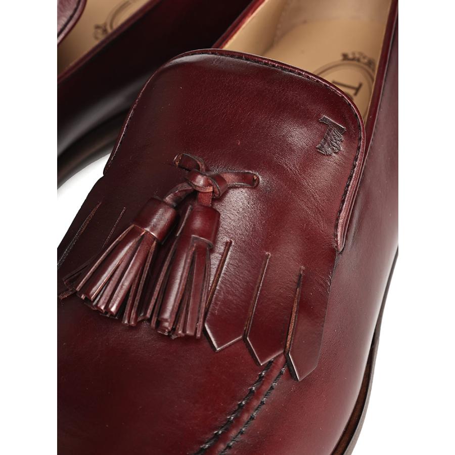 TOD'S（トッズ） レザー タッセル ローファー メンズ TDXXM32C0CS80RD