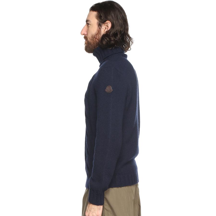 MONCLER（モンクレール） カシミヤ混 ケーブル タートルネック ニット
