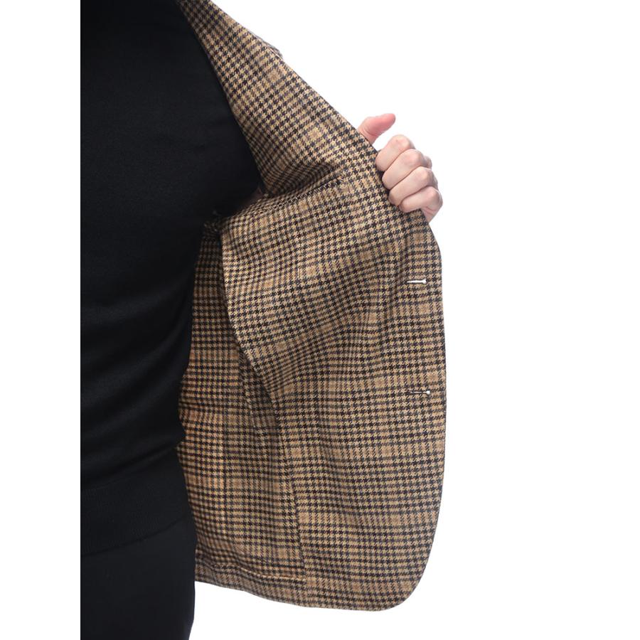 LARDINI（ラルディーニ） ウール カシミヤ グレンプレイド シングル