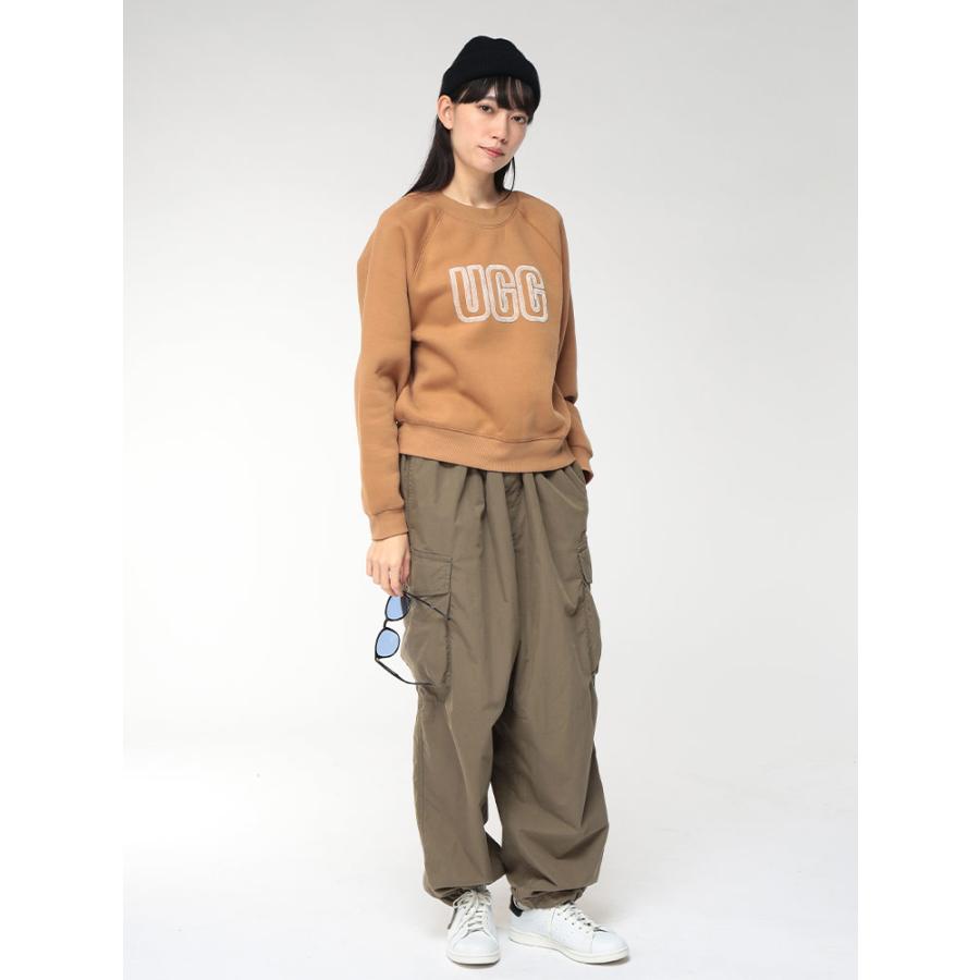 UGG（アグ） スウェット トップス レディース 裏起毛 BIGロゴ クルー