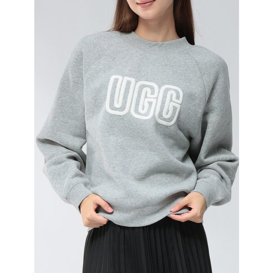 UGG（アグ） スウェット トップス レディース 裏起毛 BIGロゴ クルー