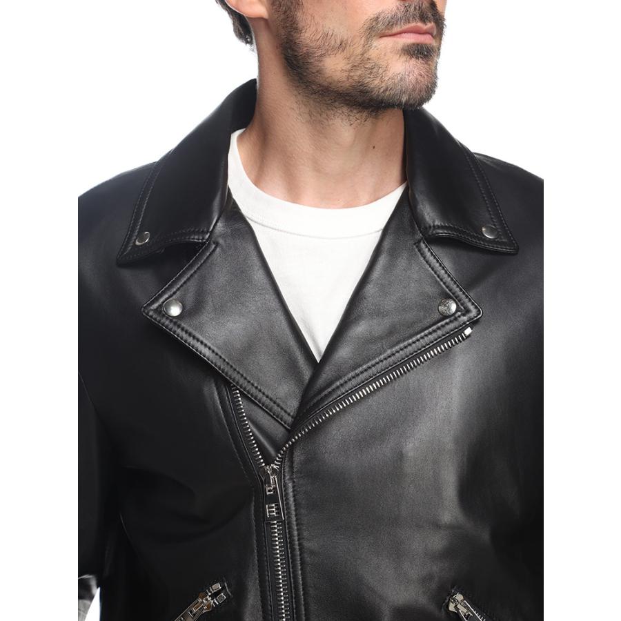 LOEWE（ロエベ） レザー ジップ ライダースジャケット メンズ