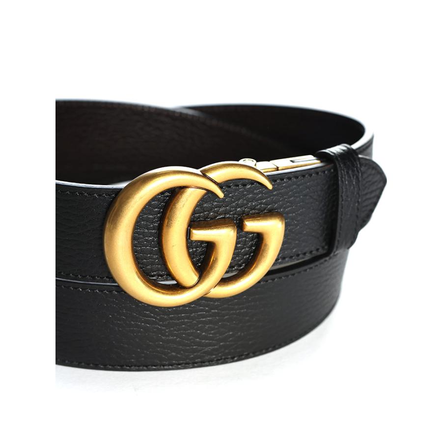 GUCCI（グッチ） ダブルG ゴールドバックル リバーシブル ベルト