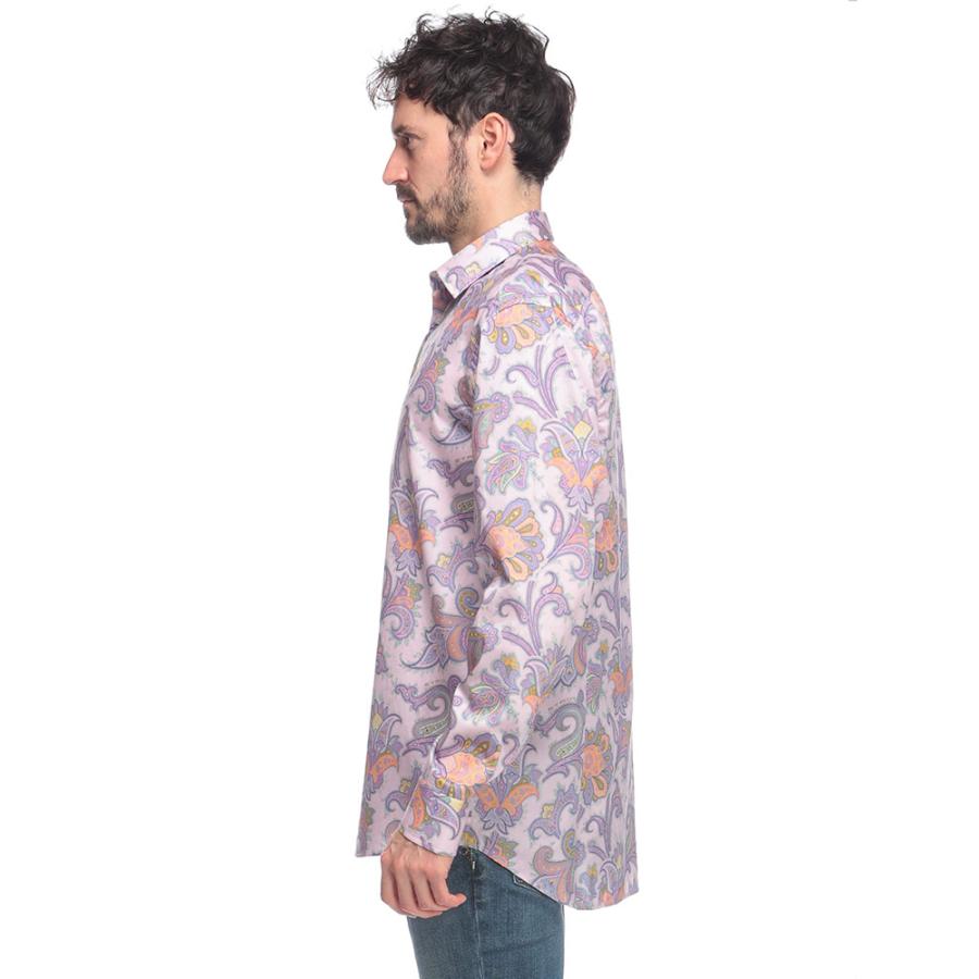 ETRO（エトロ） 綿100％ ペイズリー柄 長袖 シャツ メンズ