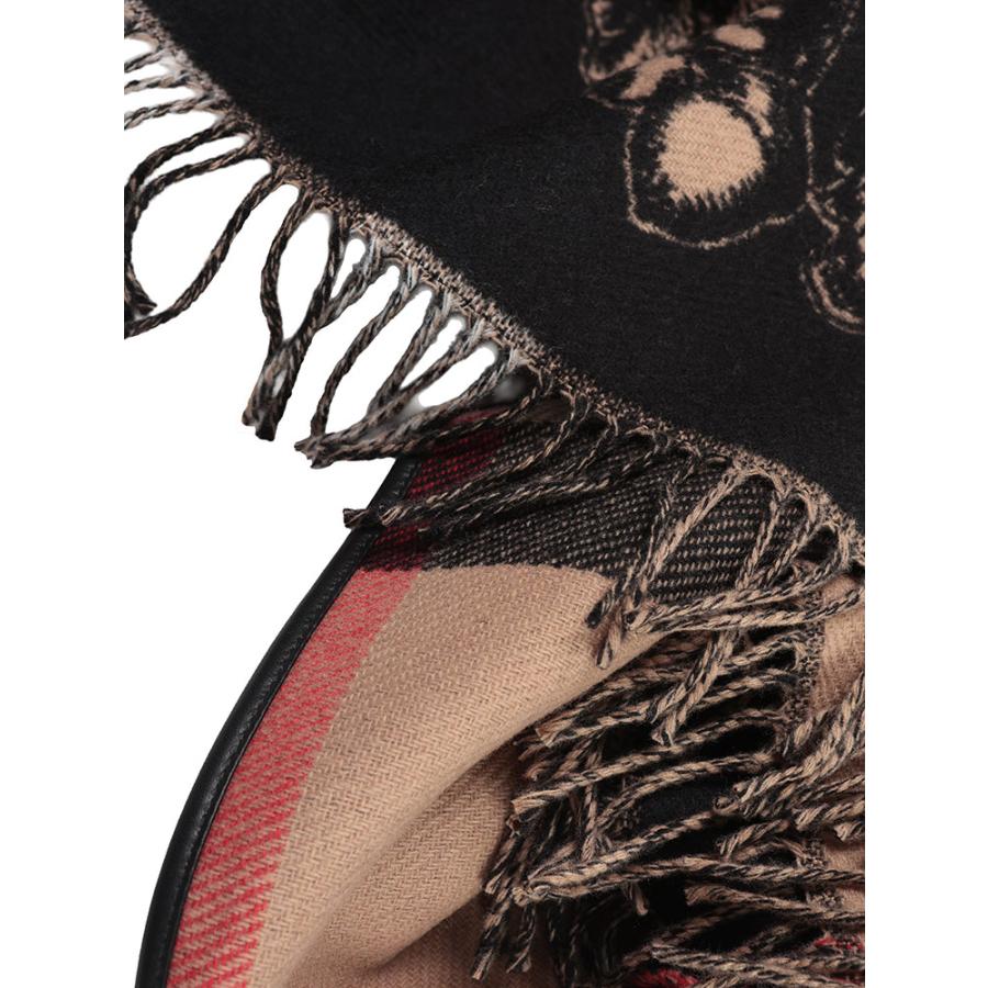 BURBERRY（バーバリー） リバーシブル ウール チェック×総柄 ケープ