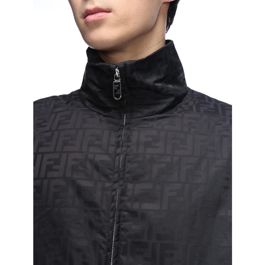 FENDI（フェンディ） ブルゾン メンズ 総柄 ロゴ ズッカ柄 スタンド