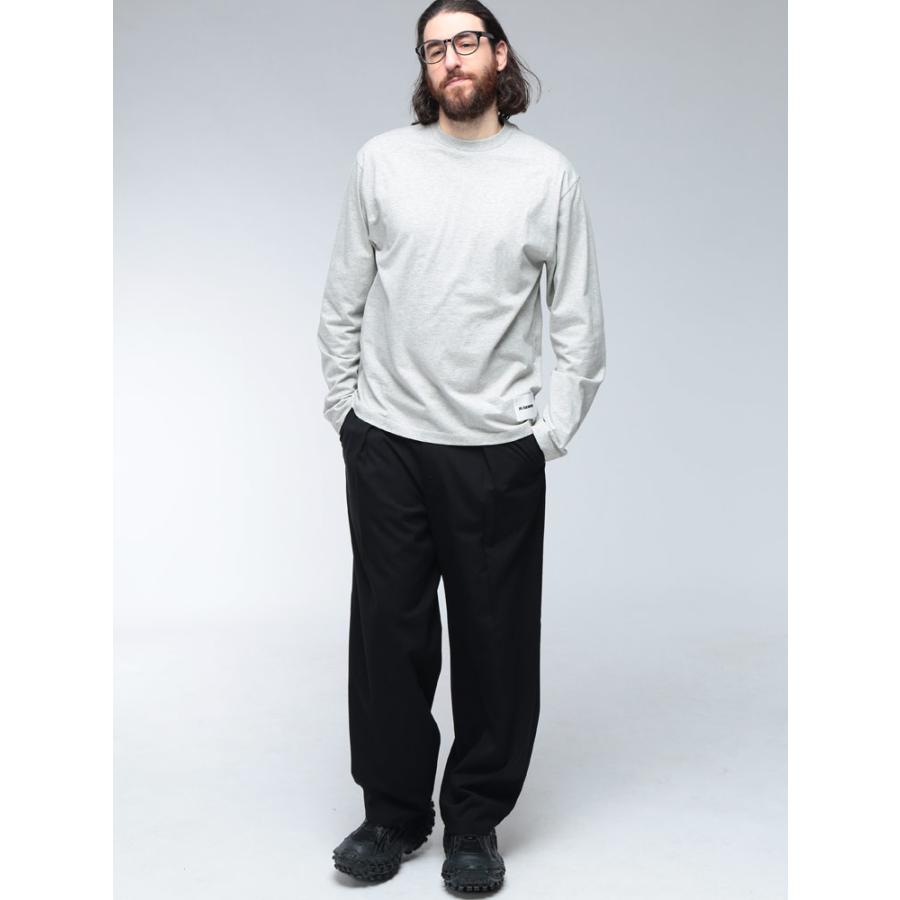 JIL SANDER（ジルサンダー） ロンT メンズ ロゴ タグ クルーネック