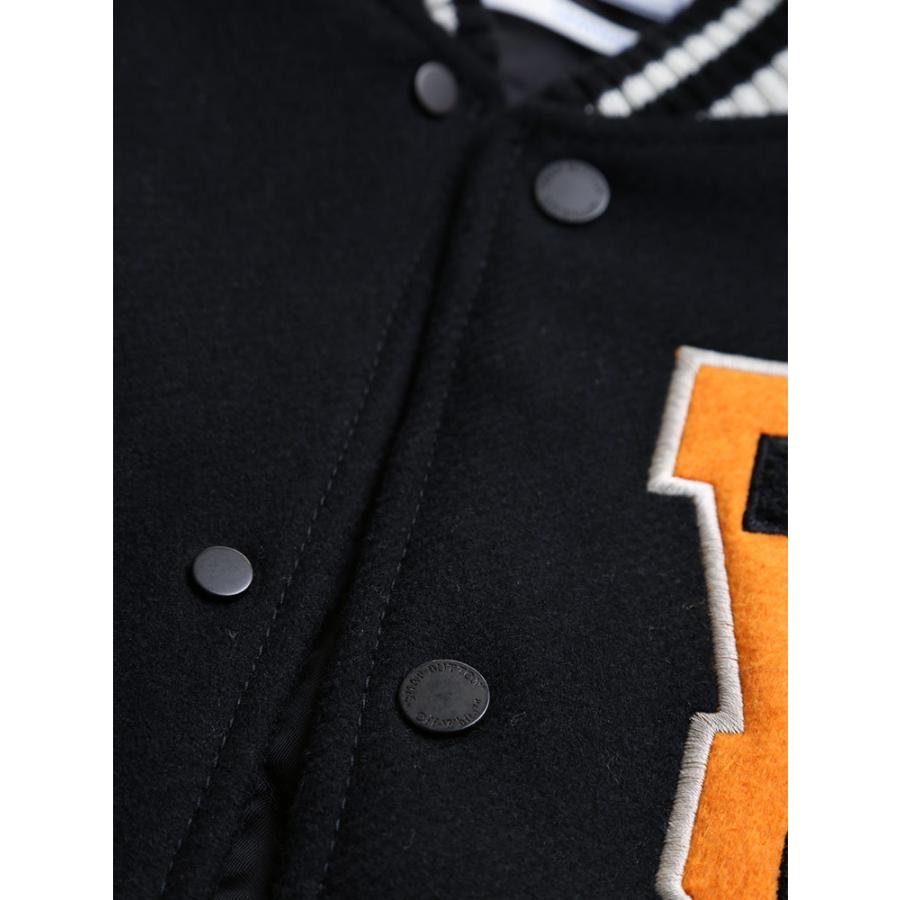 off white（オフホワイト） OFF-WHITE レザー ウール メルトン