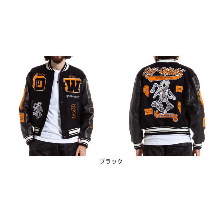 off white（オフホワイト） OFF-WHITE レザー ウール メルトン