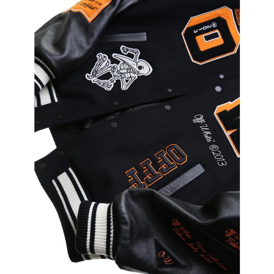 off white（オフホワイト） OFF-WHITE レザー ウール メルトン