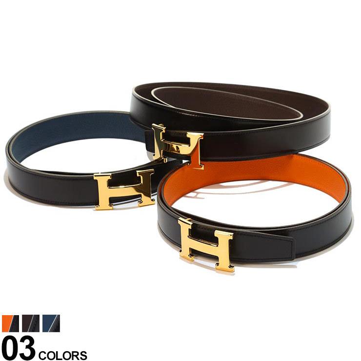 HERMES（エルメス） ベルト メンズ ブランド H バックル リバーシブル