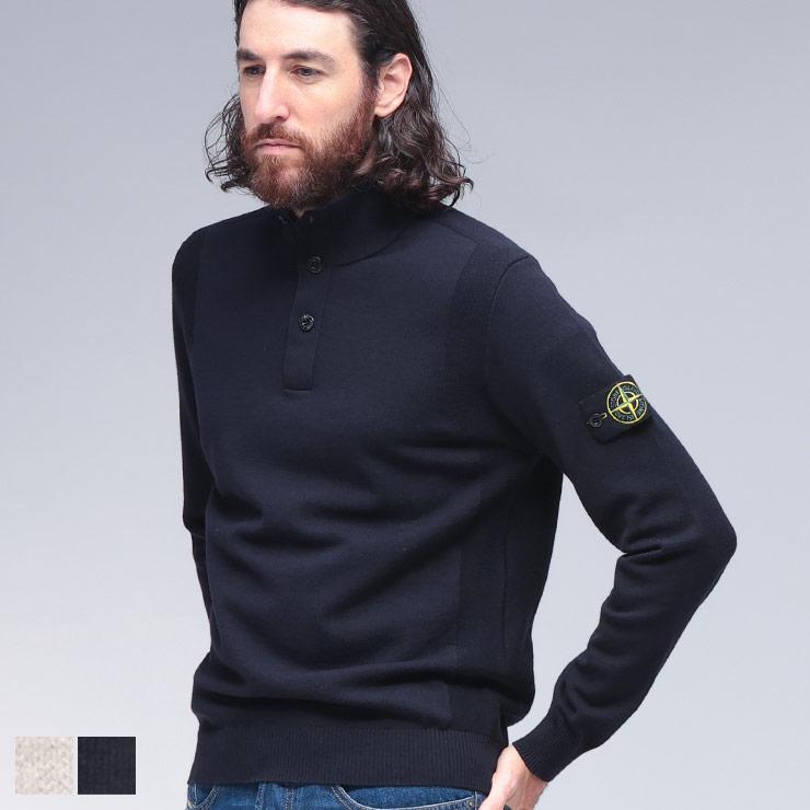 STONE ISLAND（ストーン アイランド） メンズ ハーフボタン ニット