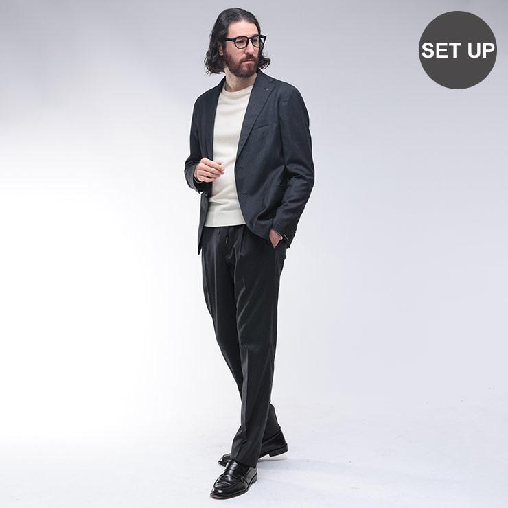 TAGLIATORE（タリアトーレ） ストレッチウール シングル ウエスト