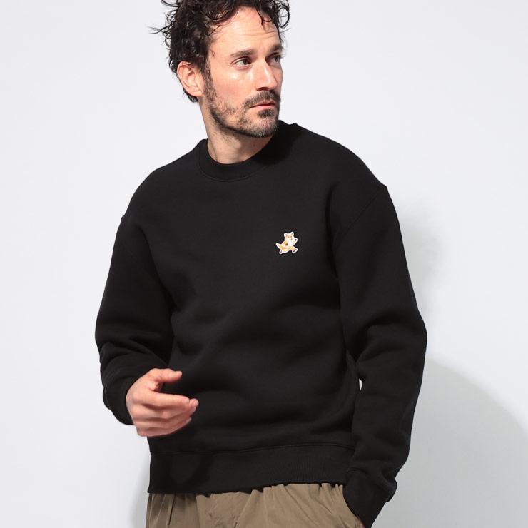 松木のよく映える庭で】 メゾンキツネトレーナーLM00302KM0307 楽天