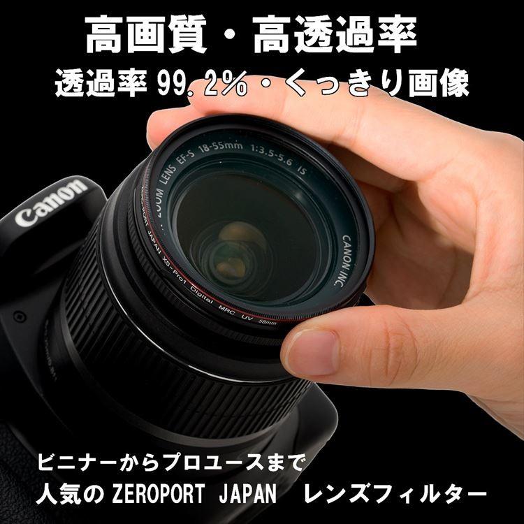 Canon EOS Kiss X9 ダブルズームキット 用 レンズ保護フィルター 58mm