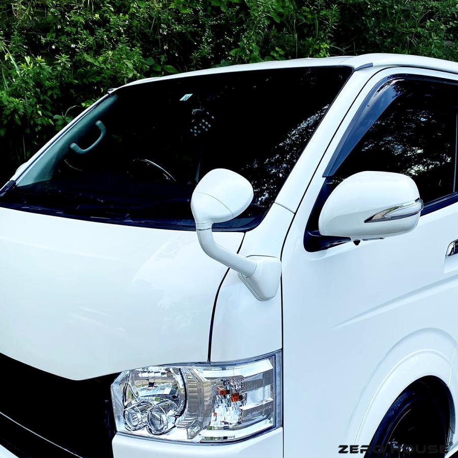 ハイエース トヨタ ガッツミラー 純正タイプ 塗装品 標準 ワイド