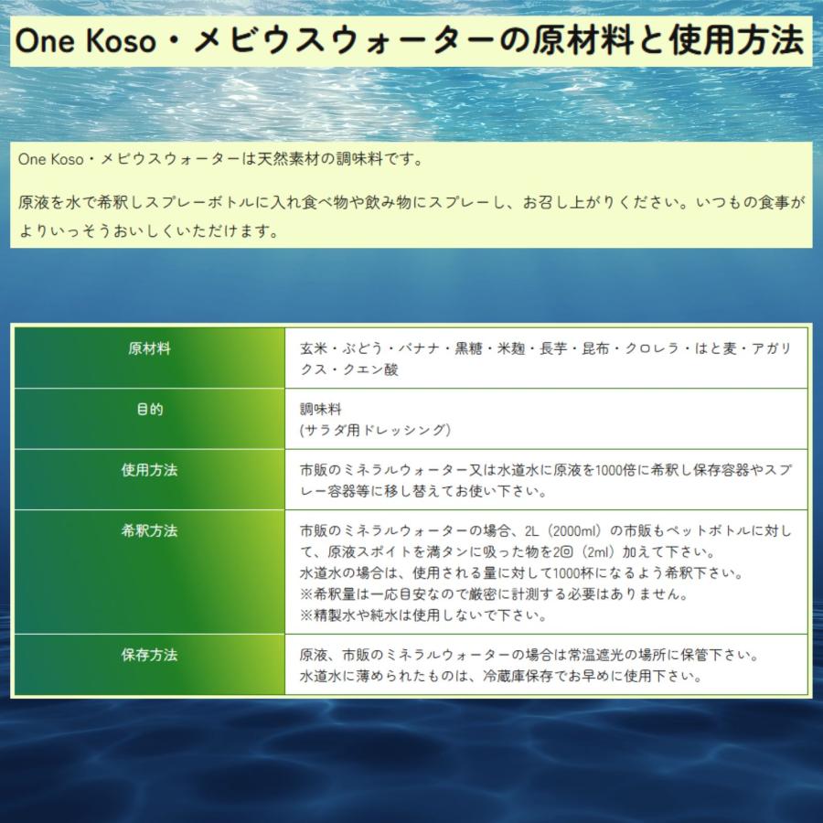 正規代理店 OJIKA Industry メビウスウォーター ワン酵素 75ml オジカ