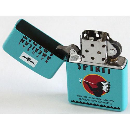 ZIPPO（ジッポー） 「ナチュラルアメリカンスピリット」 A.ブルー色